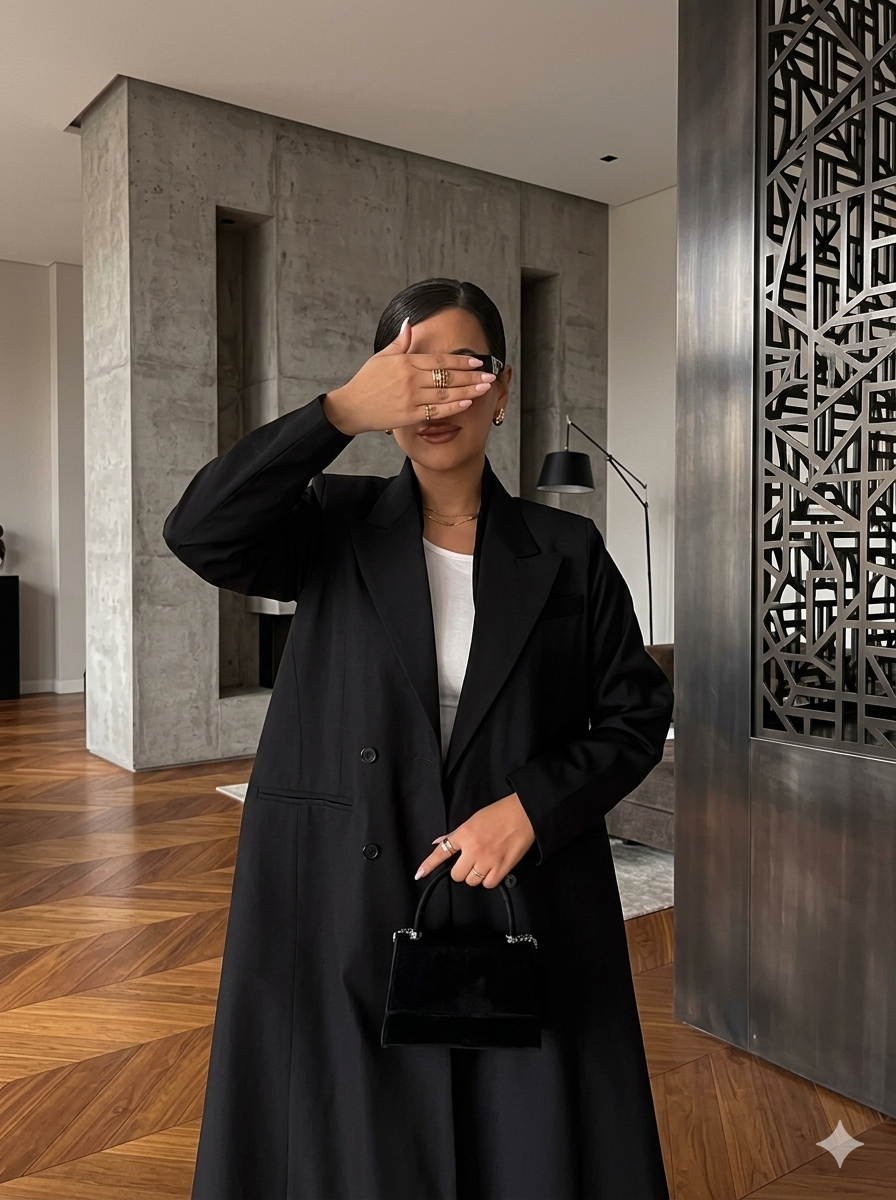 blazer-style abaya
