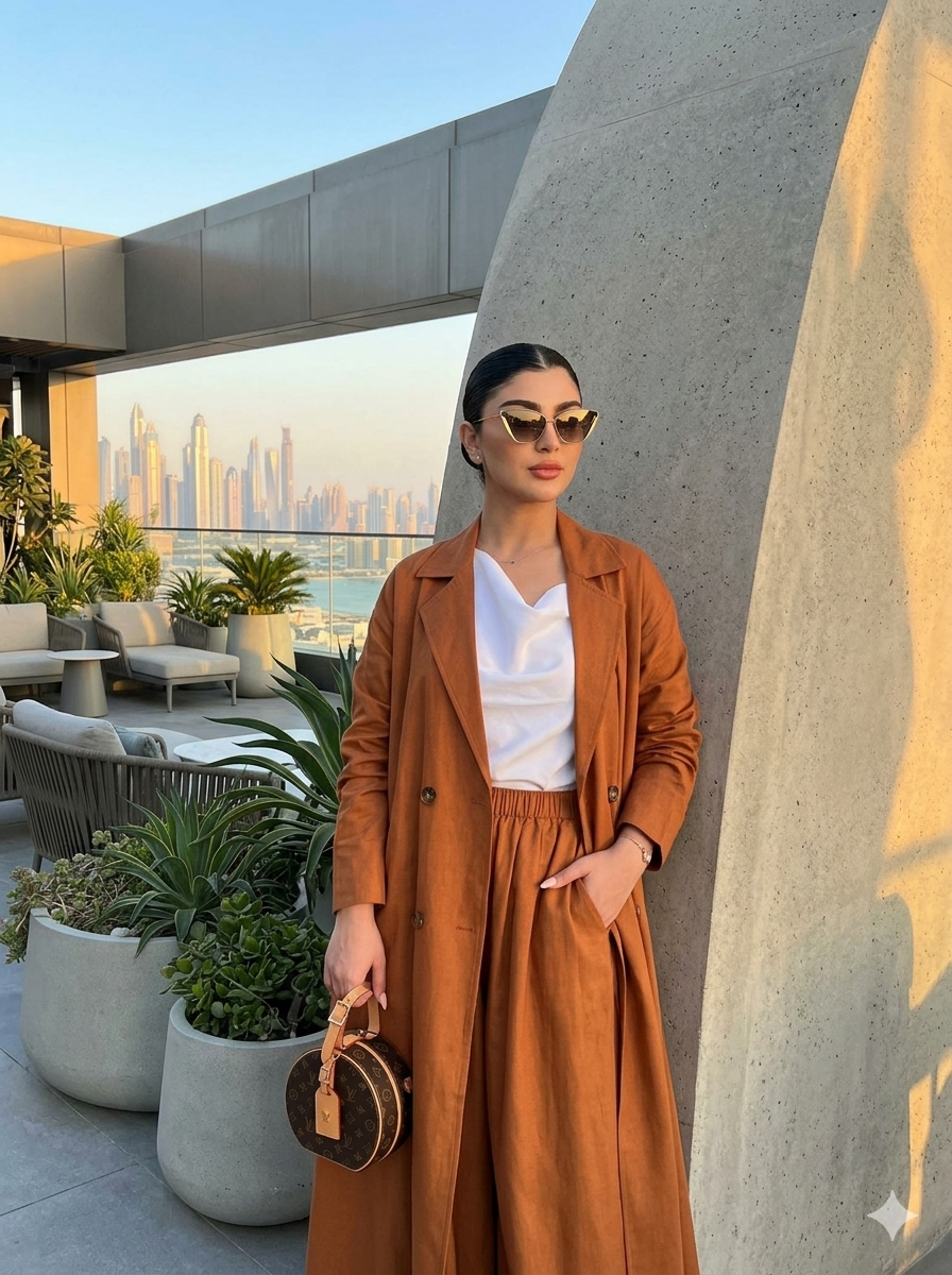 Terracotta Trench-Abaya